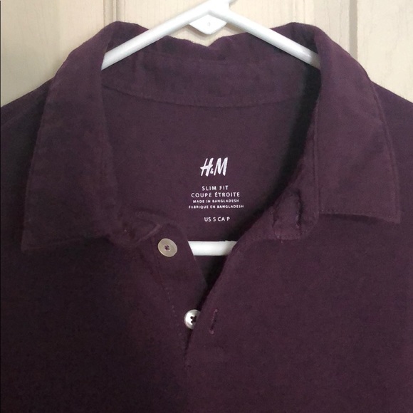 h&m mens slim fit polo